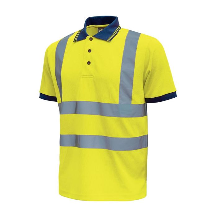 Polo ad alta visibilità U-power NEON Giallo Fluo