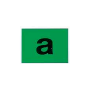 Adesivo "A" fondo verde 500x 400 mm