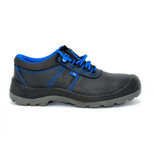 Scarpa bassa pelle s3 nero/blu