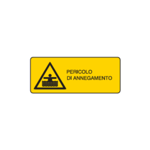 Cartello alluminio "pericolo di annegamento"