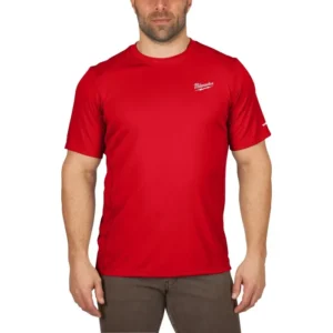 T-shirt manica corta girocollo "workskin" rossa tg. XL